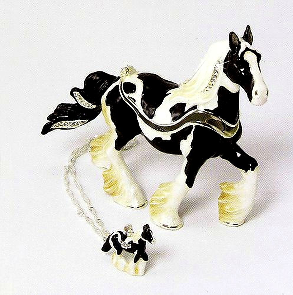 Kingspoint "Sundance Gypsy Vanner" Trinket Box and Necklace