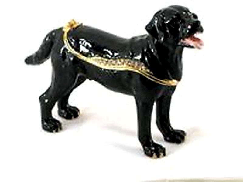 Kingspoint "Espresso the Labrador" Trinket Box & Necklace