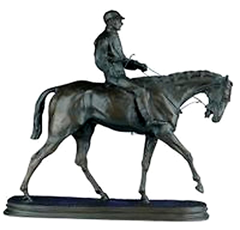 Large Mene Jockey Boy & Horse