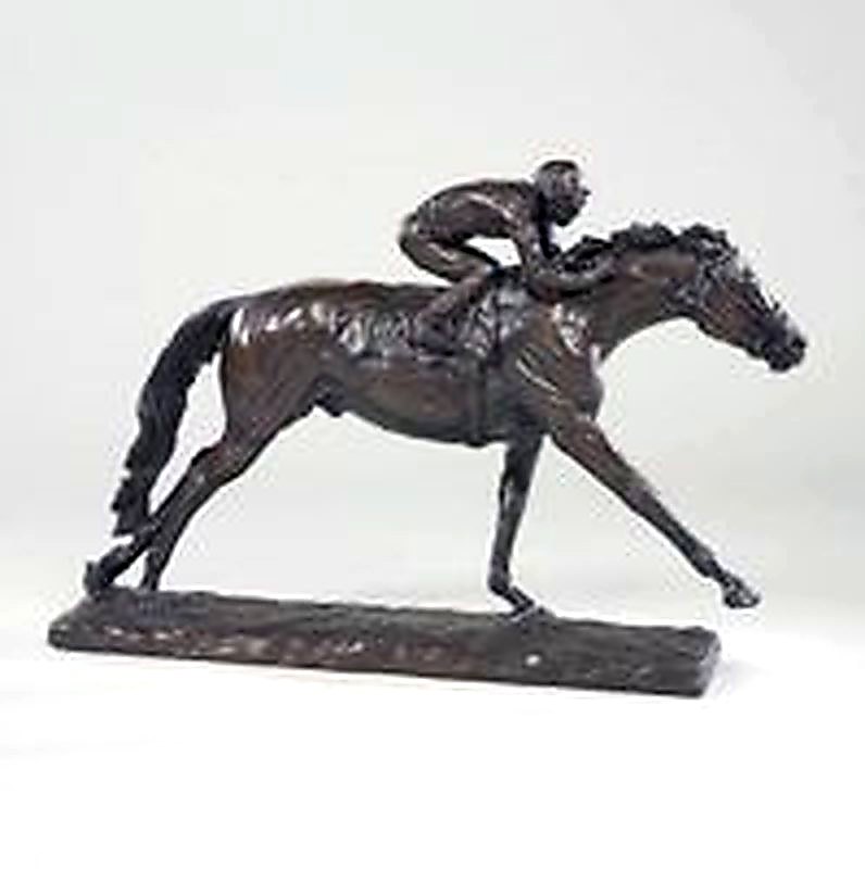 Homestretch Photo Finish Horse and Jockey