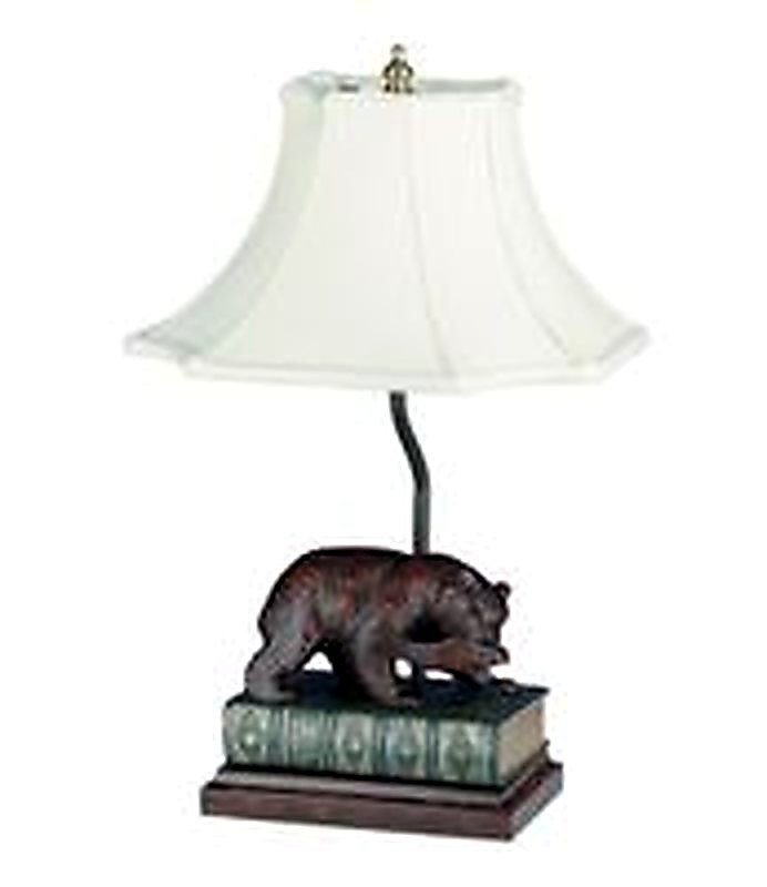 Bear With Fish Lamp