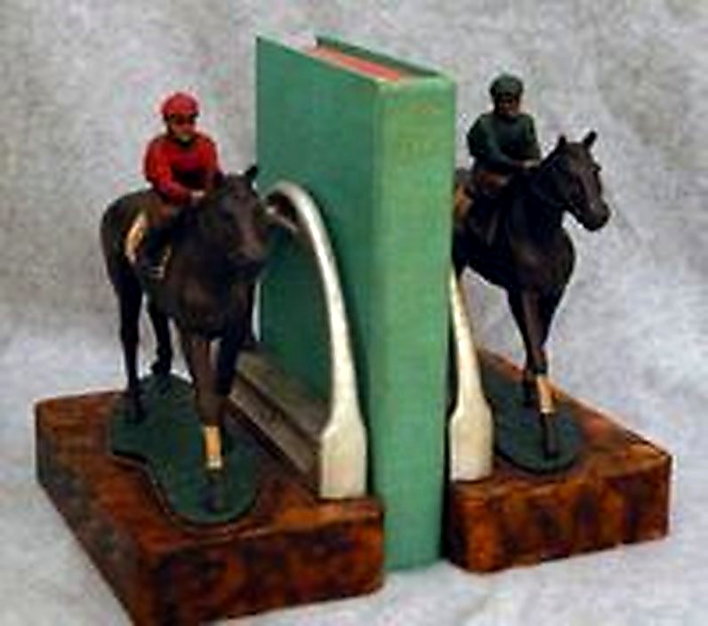 Jockey Boy Horse Bookends