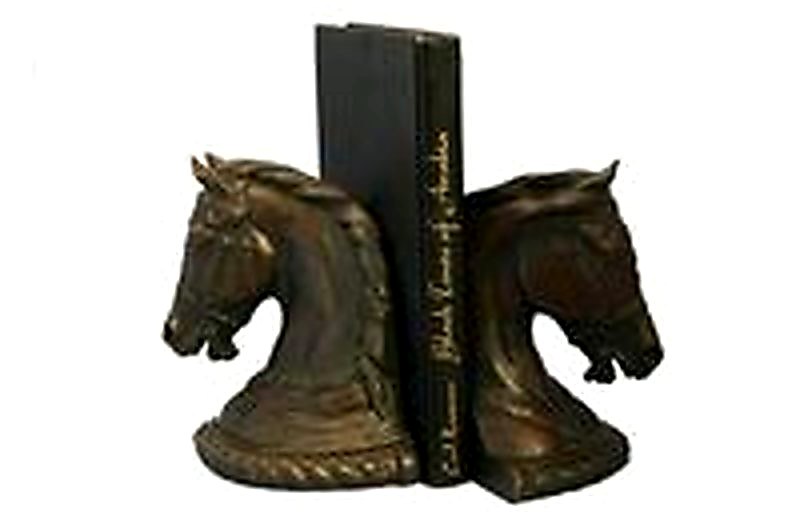 Arab Horse Head Bookends