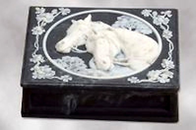 Incolay Stone "Lucky Equine" Keepsake Box