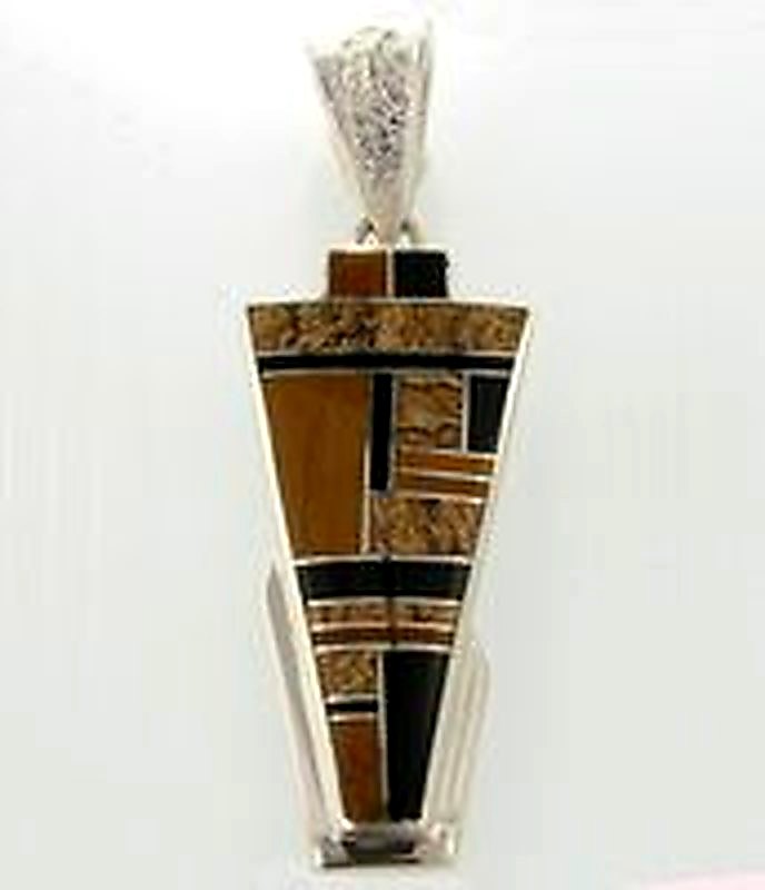 Native Earth Long Large Pendant