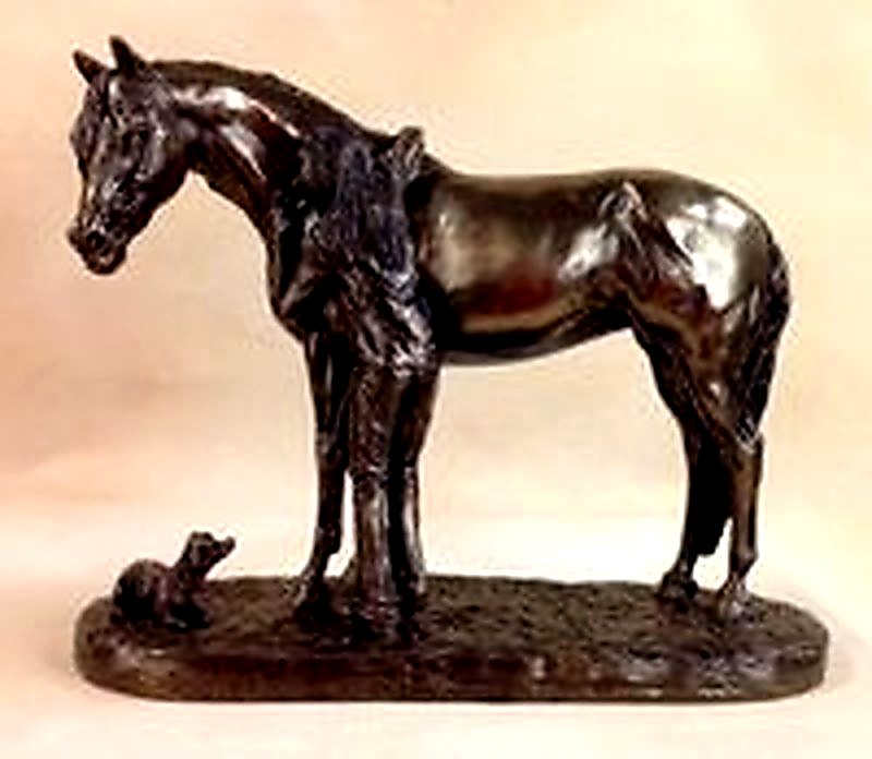 "Best Friends" Cold Cast Bronze Statue