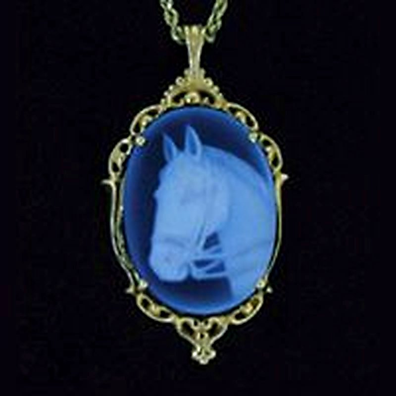Bridled Cameo Horse Head