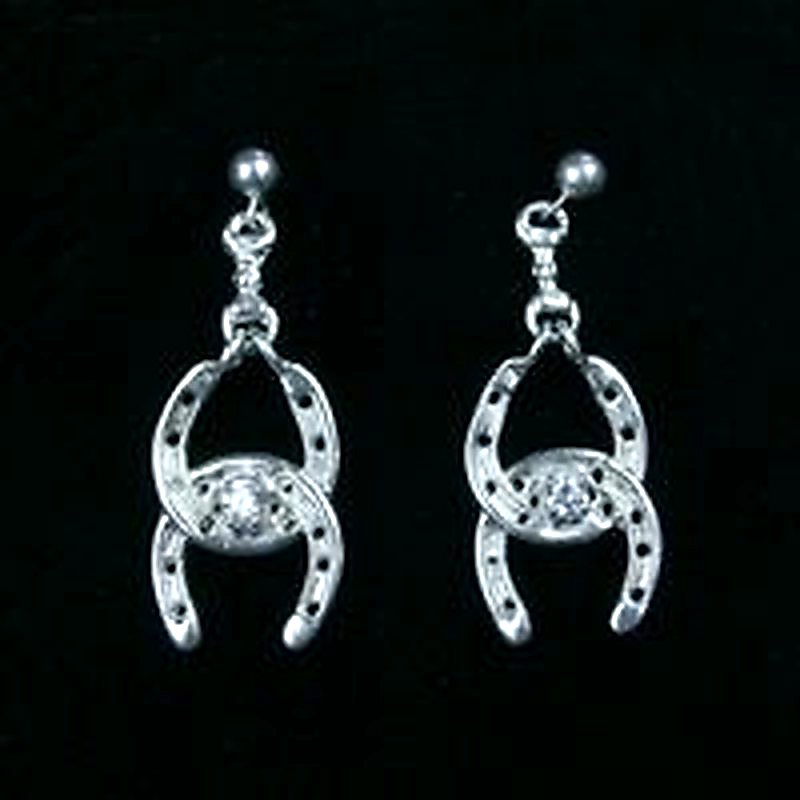 Bit & Horseshoe Dangle Earrings
