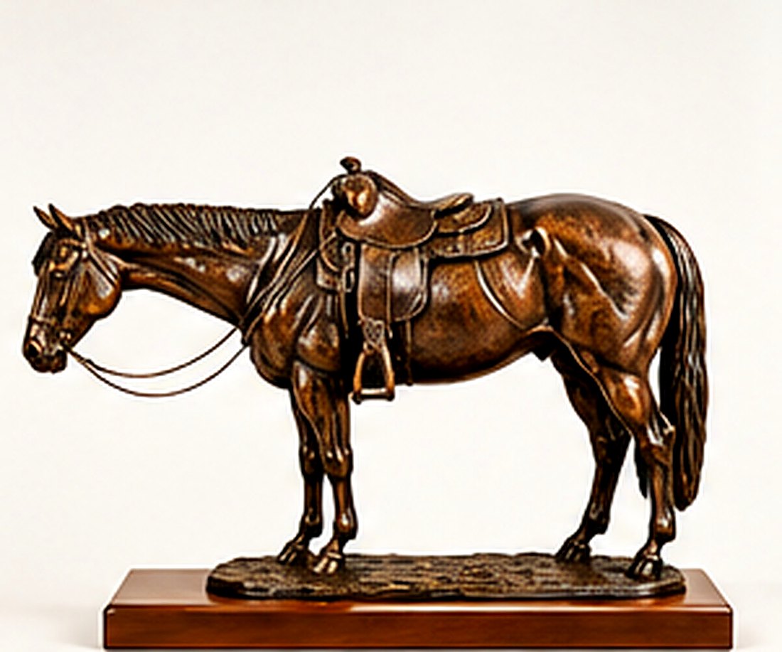 "Hunter Pleasure" Trophy with tack