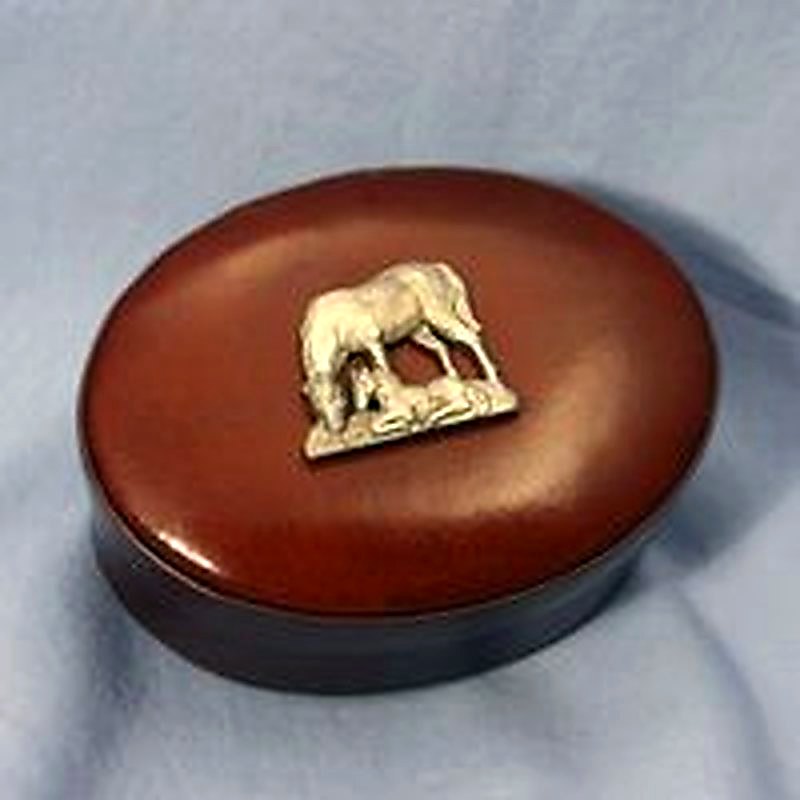 Leather Oval Box