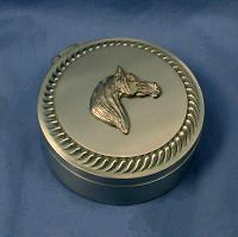 Round Pewter Box