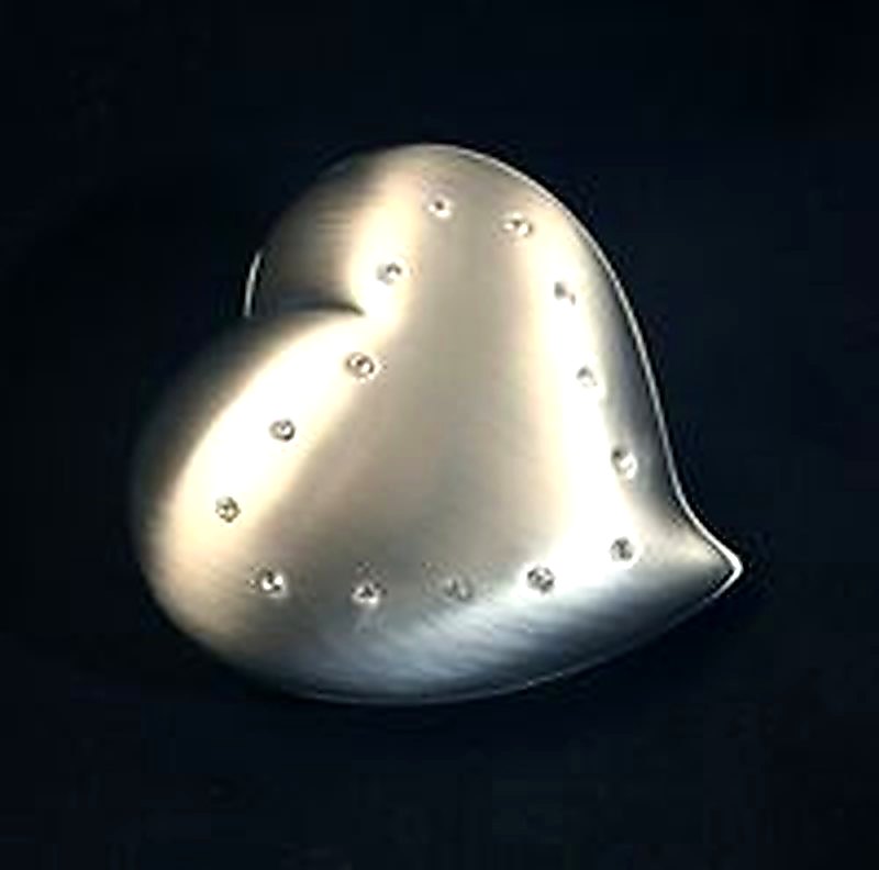 Free Form Heart Box w/Crystals